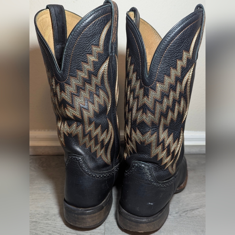 Ariat Tycoon Square Toe Boots Brown Leather - Picture 5 of 10